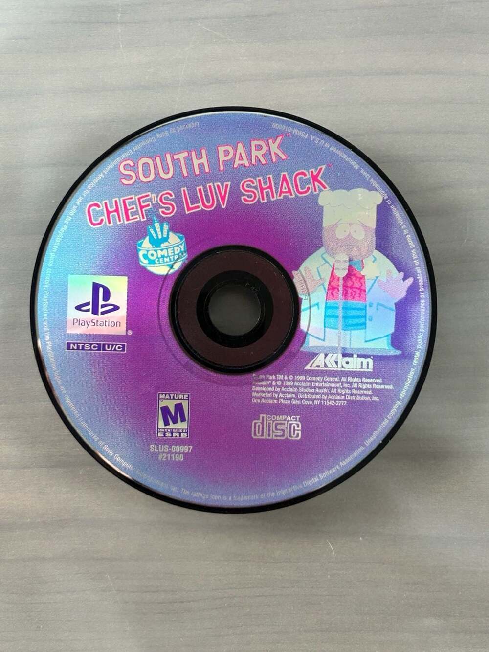 South Park Chef’s Luv Shack PS1 PlayStation 1 SLUS-00997 Disc Only Untested